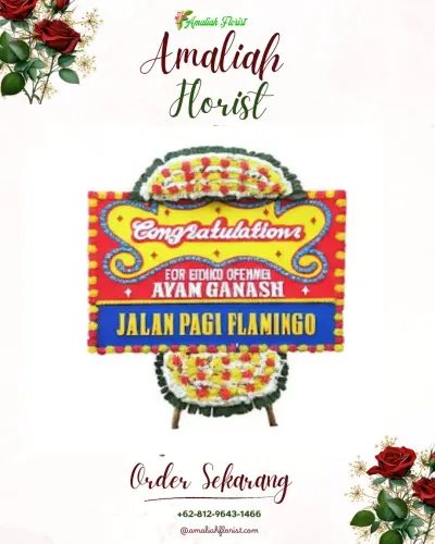 Bunga Papan Congratulation di Mayong